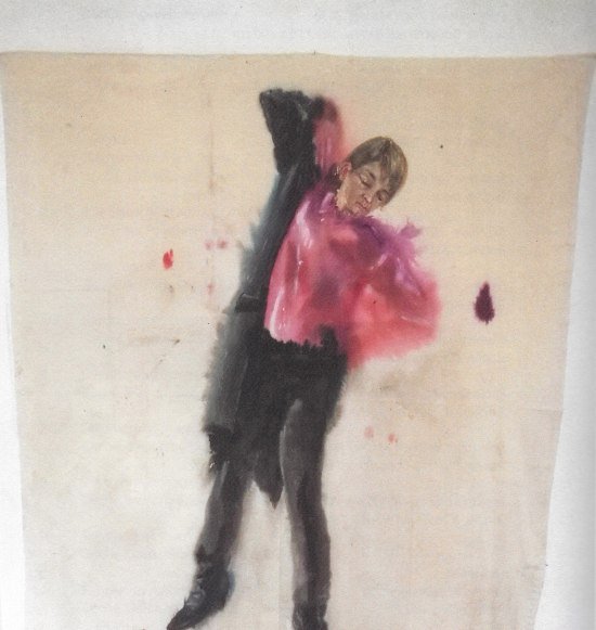 Selbstportait nach Hodler, &copy; Undine Goldberg