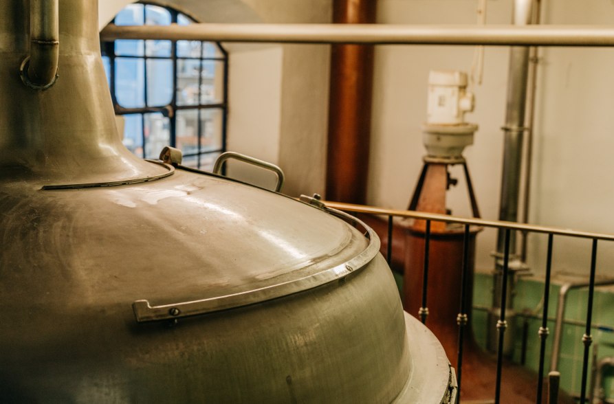 Bierkessel in der Brauerei Hell, &copy; Tourismusverband Inn-Salzach