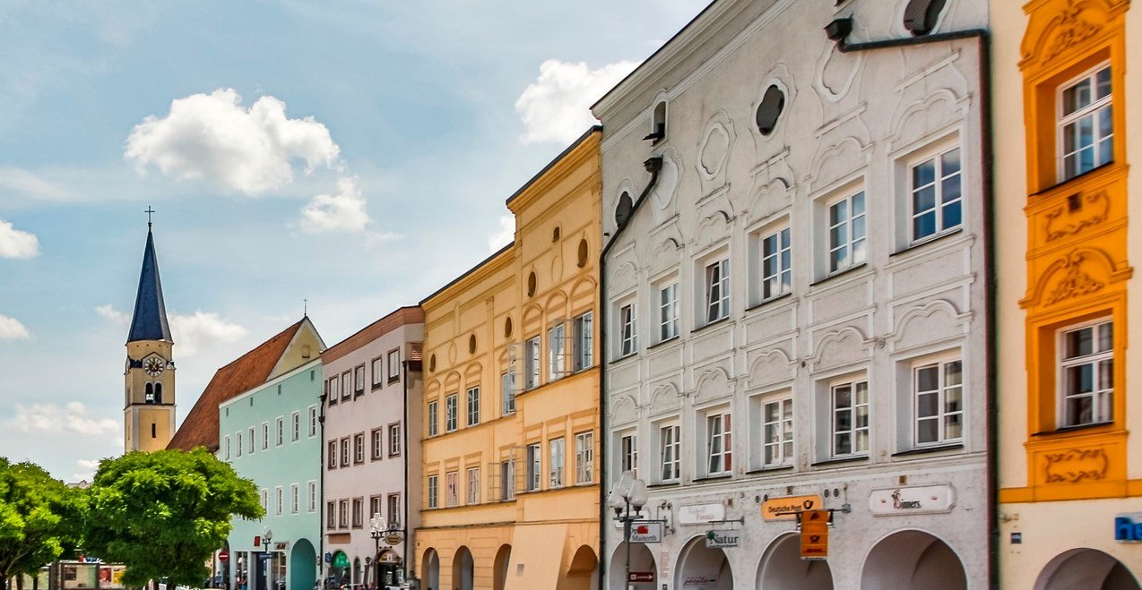Inn-Salzach Baustil am Stadtplatz Mühldorf a. Inn, © Inn-Salzach Tourismus