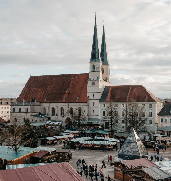 Christkindlmarkt Altötting von Oben, © Inn-Salzach Tourismus
