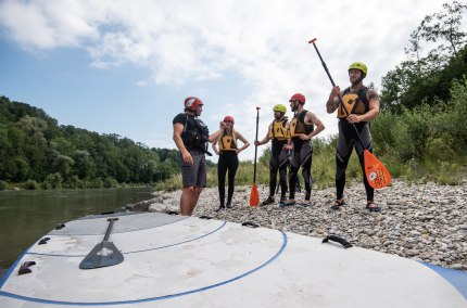 SUP Schulung mit einer Gruppe, &copy; Inn-Salzach Tourismus