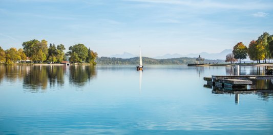 Blick auf den Waginger See im Sommer, © Richard Scheuerecker