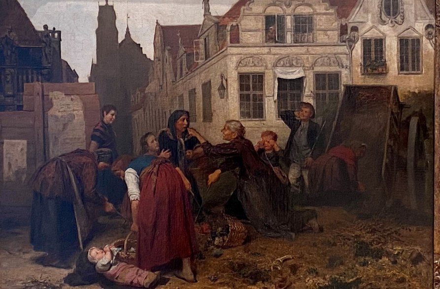 SPS Ernestine Friedrichsen, Streitende Lumpensammlerinnen, &copy; Museum &bdquo;Bilder erz&auml;hlen - Sammlung Peter Schmidt&ldquo;