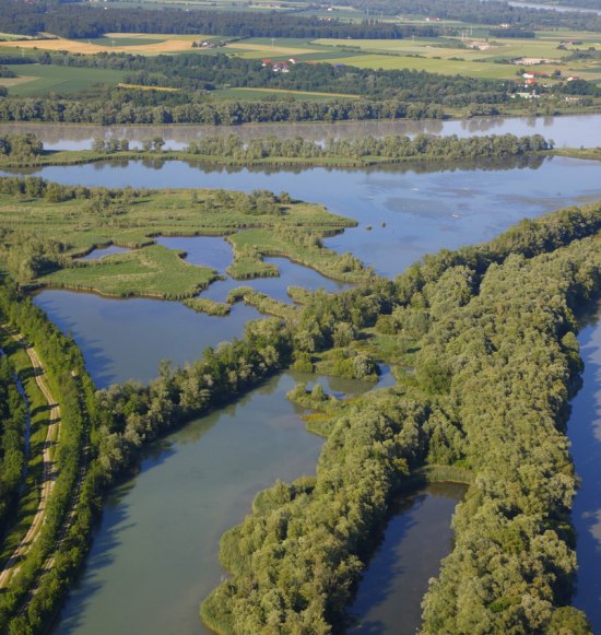 Europareservat Unterer Inn Luftaufnahme, © Heiner Heine