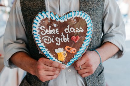 Lebkuchenherz "Schee, dass di gibt", &copy; Inn-Salzach Tourismus