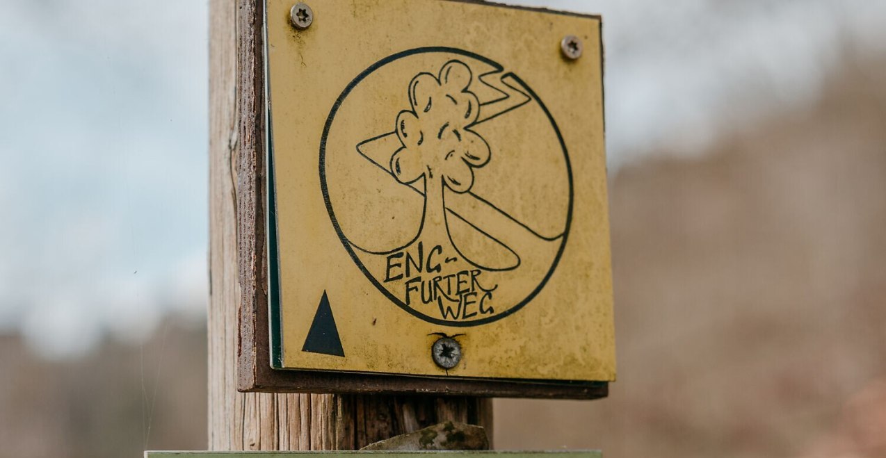 Schild Engfurter Weg, &copy; Inn-Salzach Tourismus