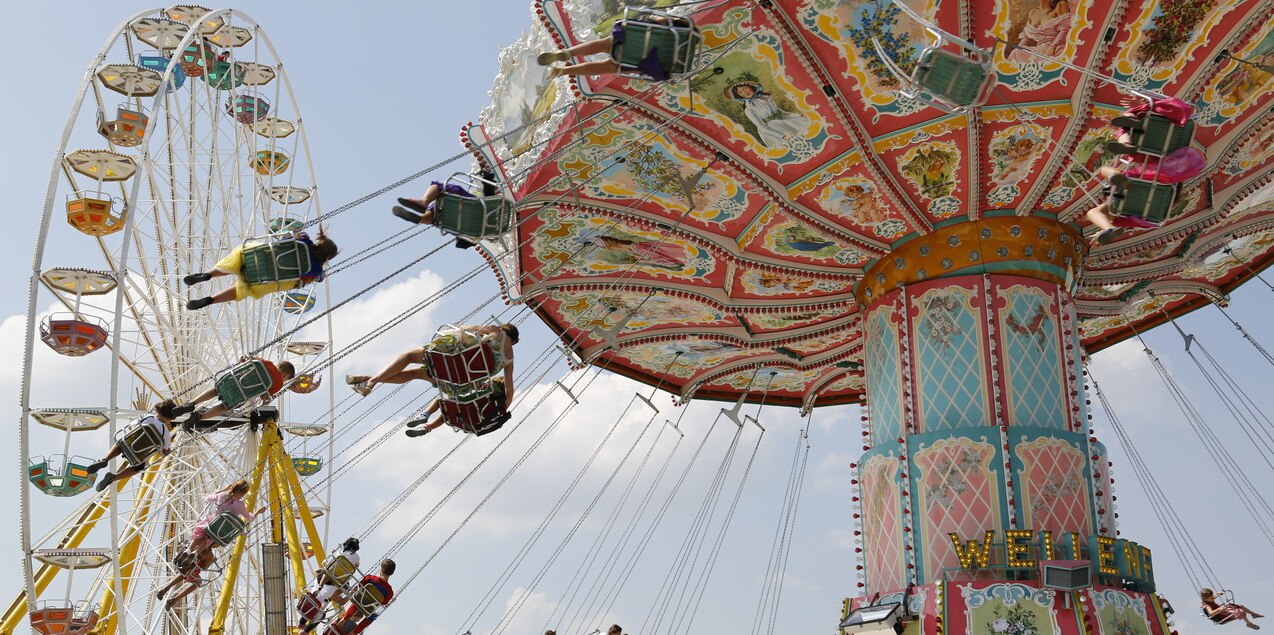 Kettenkarusell Volksfest Waldkraiburg, © Stadt Waldkraiburg