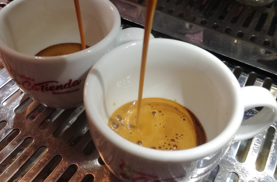 Leckerer Espresso in der CaTienda Kaffeebar